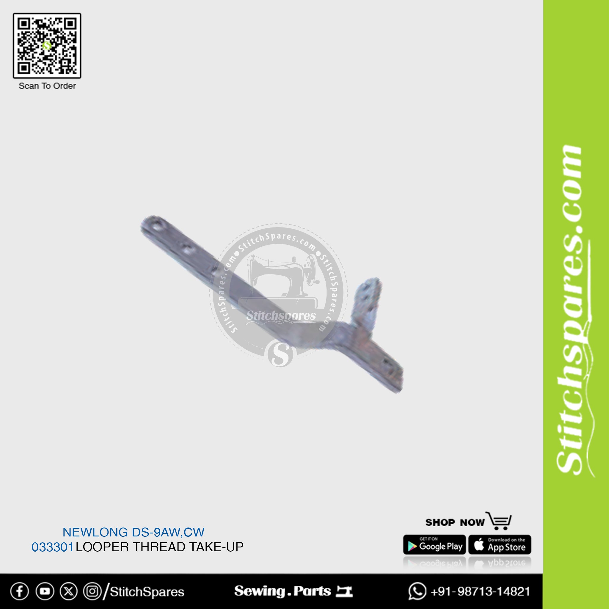 033301 Looper Thread Take-Up NEWLONG DN-2W Two-Needle FIBC Bag Closing Sewing Machine