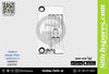 Strong-H 3508001 140M(2×4.0)mm Needle Plate Yamato VG2700 Flatlock (Interlock) Sewing Machine Spare Part