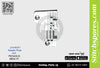 STRONG H 204360A1 Needle Plate PEGASUS M832 70 (5×5) Sewing Machine Spare Part