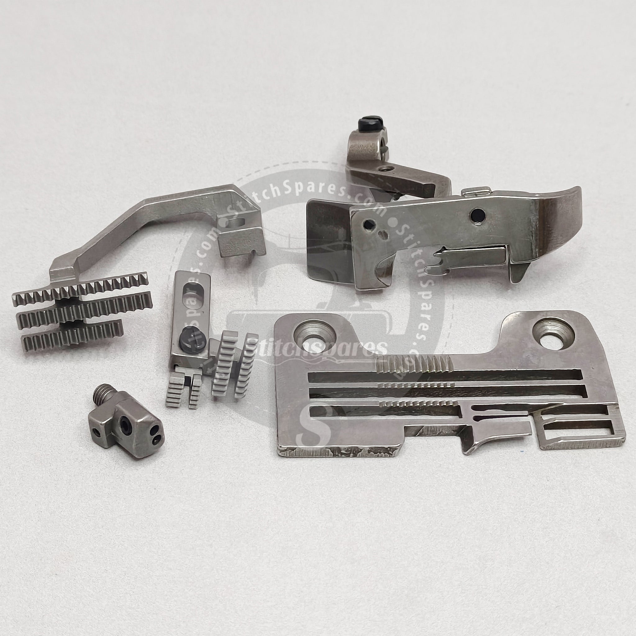 2108050 Gauge Set 4-Thread YAMATO  AZ Overlock Sewing Machine Spare Part  2109009/2109005 / 2109006/2109067 Feed Dog Set 2157057/2157058 Presser Foot  2159102 Needle Clamp