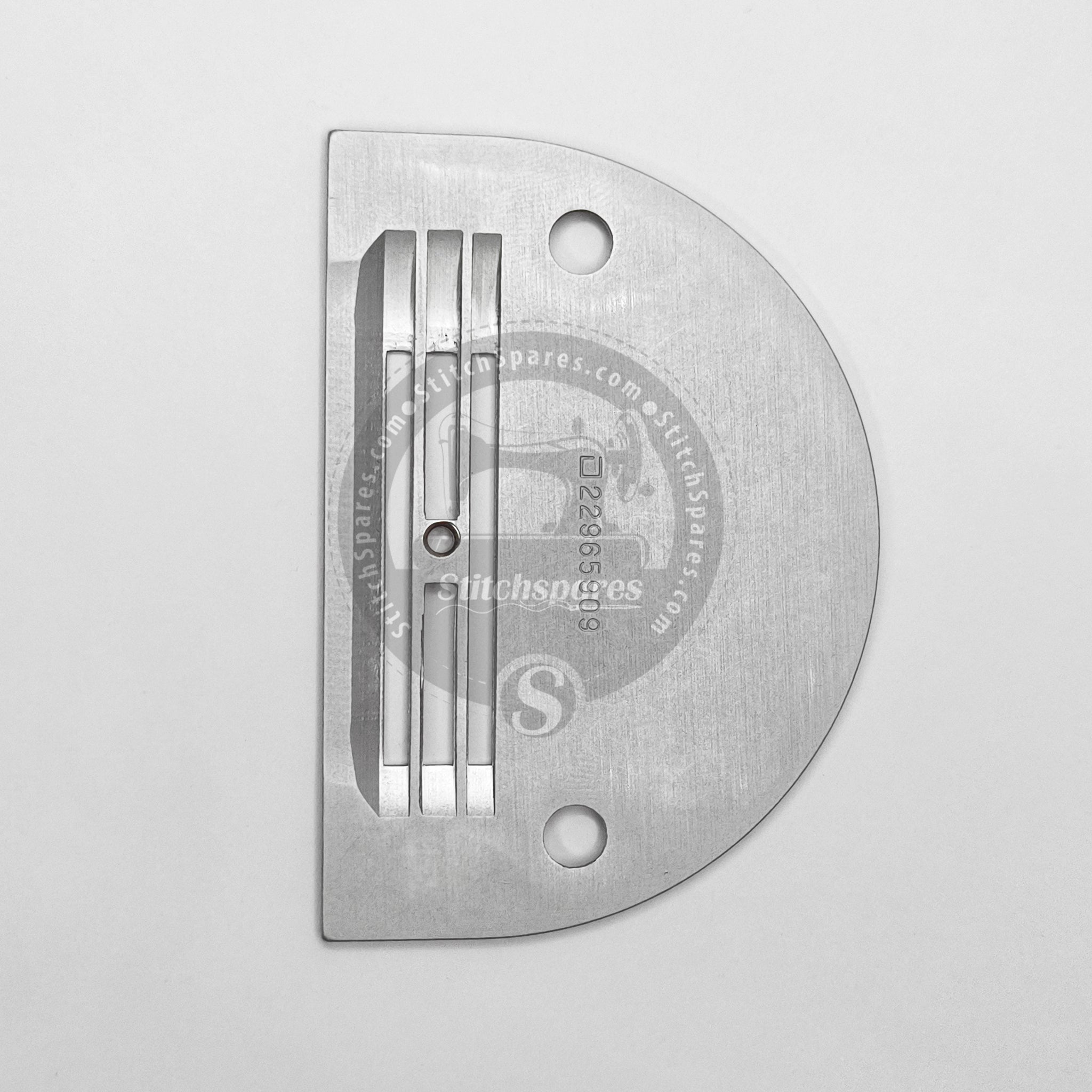 #229-65909 / #22965909 Throat Plate For (JUKI ORIGINAL) JUKI DDL-8100, DDL-8300, DDL-8500, DDL-8700 Industrial Sewing Machine Spare Parts