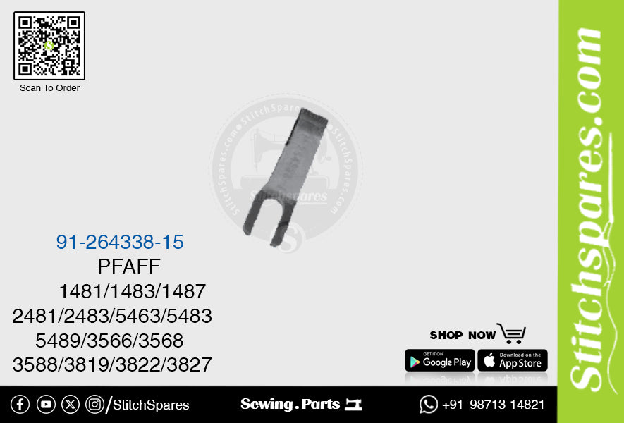 Strong-H 91-264338-15 Knife / Blade / Trimmer Pfaff 3588/3819/3822/3827 Sewing Machine Spare Parts