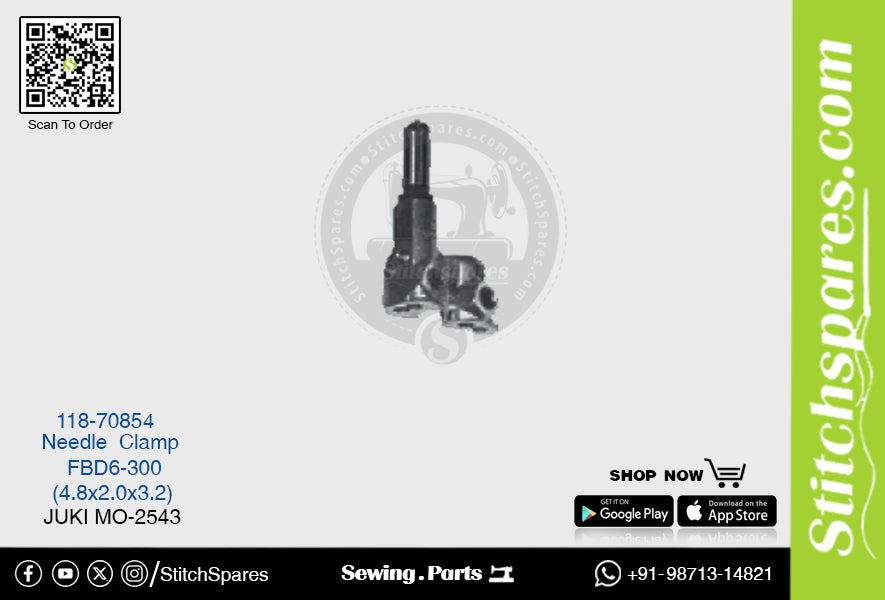 Strong H 118-70854 Needle Clamp Juki MO-2543 FBD6-300 FBD6-300-FG(4.8?.0?.2