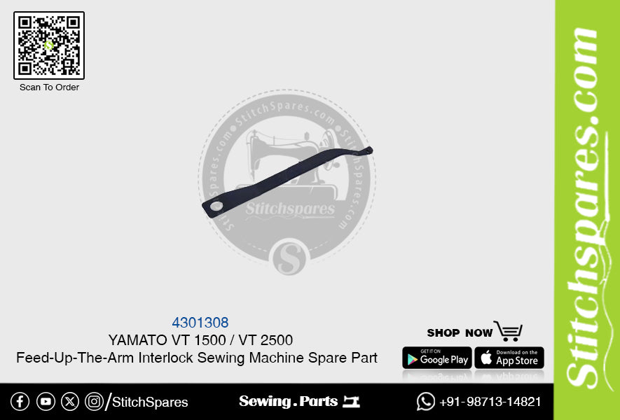 4301308 YAMATO VT-1500  VT-2500 Feed-Up-The-Arm Interlock Sewing Machine Spare Part