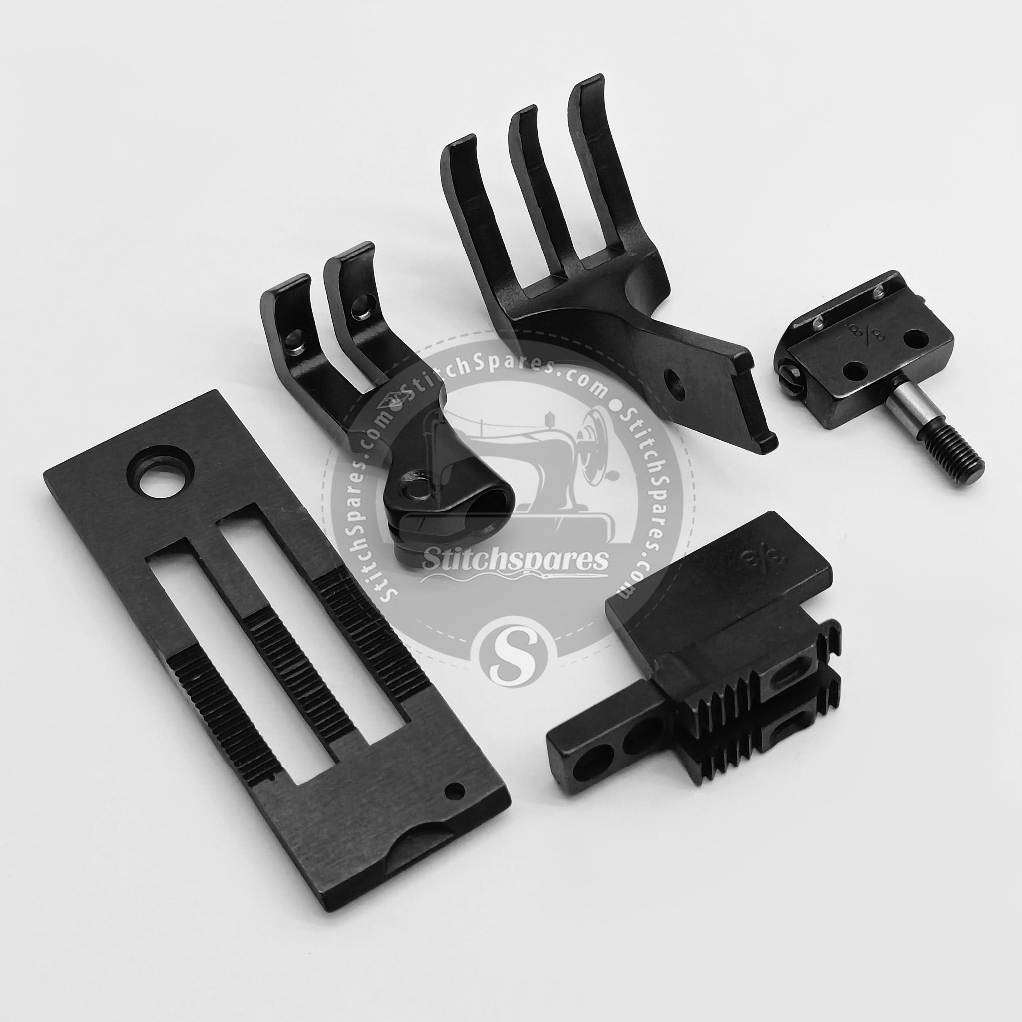 4420 Gauge Set 3/8'' Double Needle Compound Feed JUMBO HOOK Heavy Duty Walking Foot Sewing Machine Spare Part