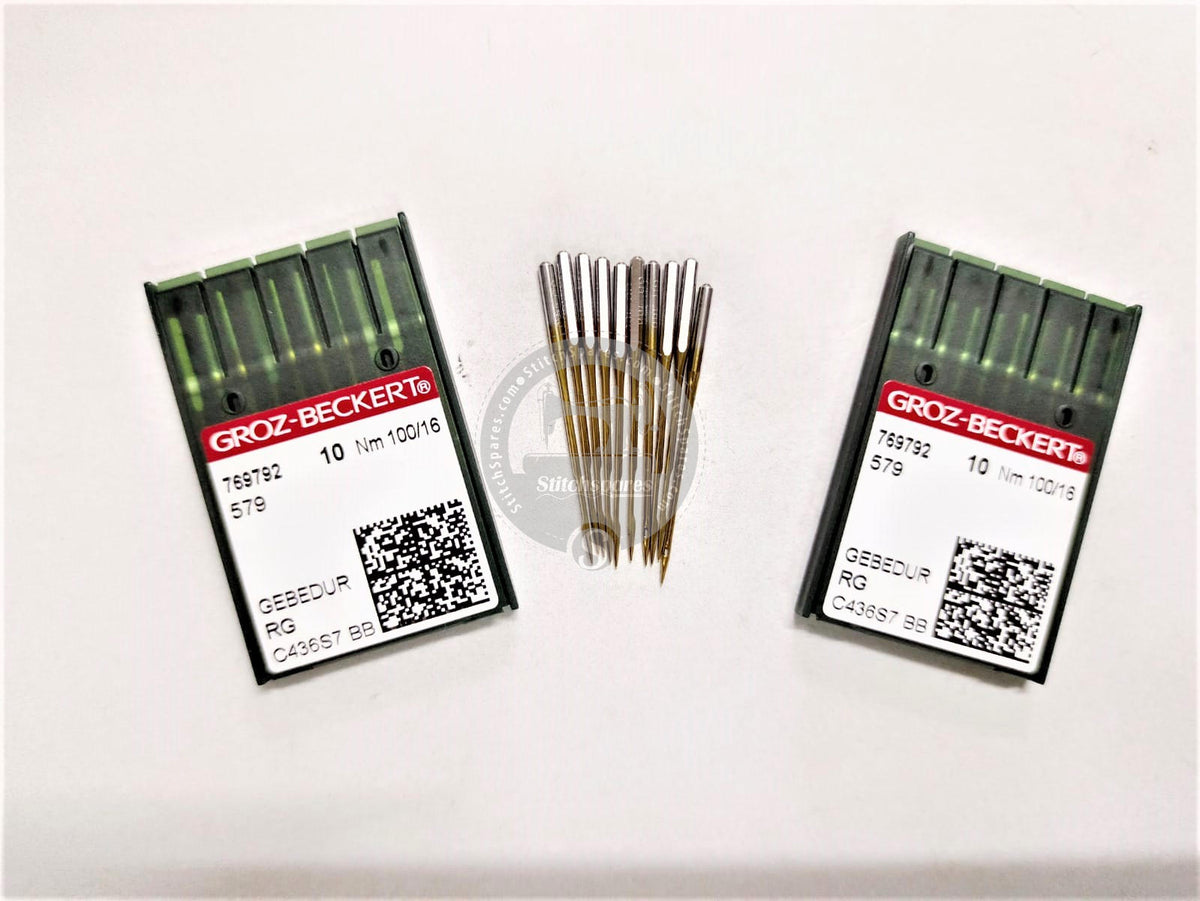 エンダモロジー 769792 579 GEBEDUR Nm 100/16 RG Groz Beckert Sewing Machine Needle