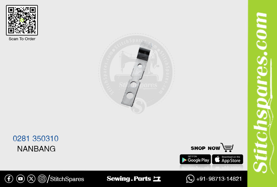 Strong-H 0281 350310 Knife / Blade / Trimmer Nanbang Sewing Machine Spare Parts