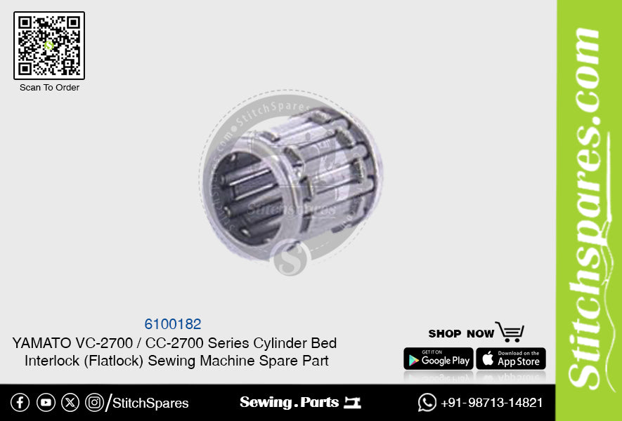 6100182 YAMATO CC-2700  VC-2700 Series Cylinder Bed Interlock (Flatlock) Sewing Machine Spare Part