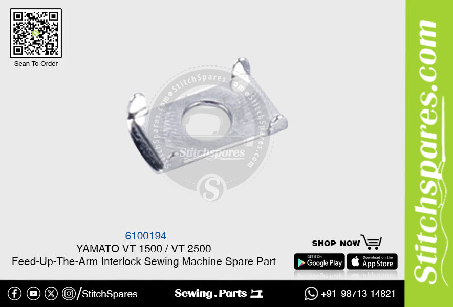 6100194 YAMATO VT-1500  VT-2500 Feed-Up-The-Arm Interlock Sewing Machine Spare Part