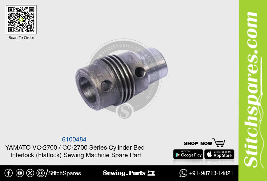 6100484 YAMATO CC-2700  VC-2700 Series Cylinder Bed Interlock (Flatlock) Sewing Machine Spare Part
