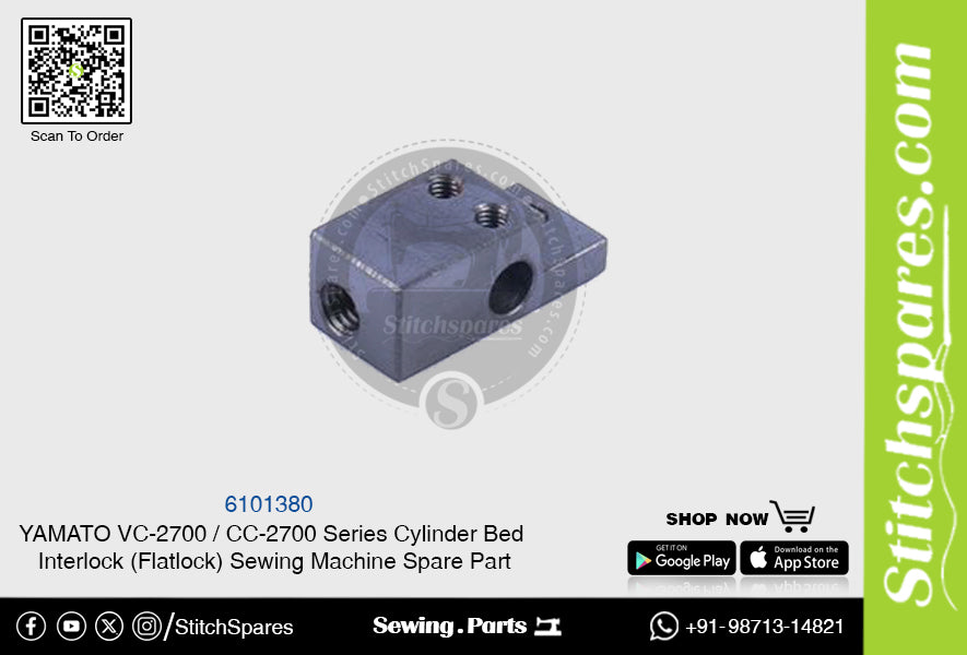 6101380 YAMATO CC-2700  VC-2700 Series Cylinder Bed Interlock (Flatlock) Sewing Machine Spare Part