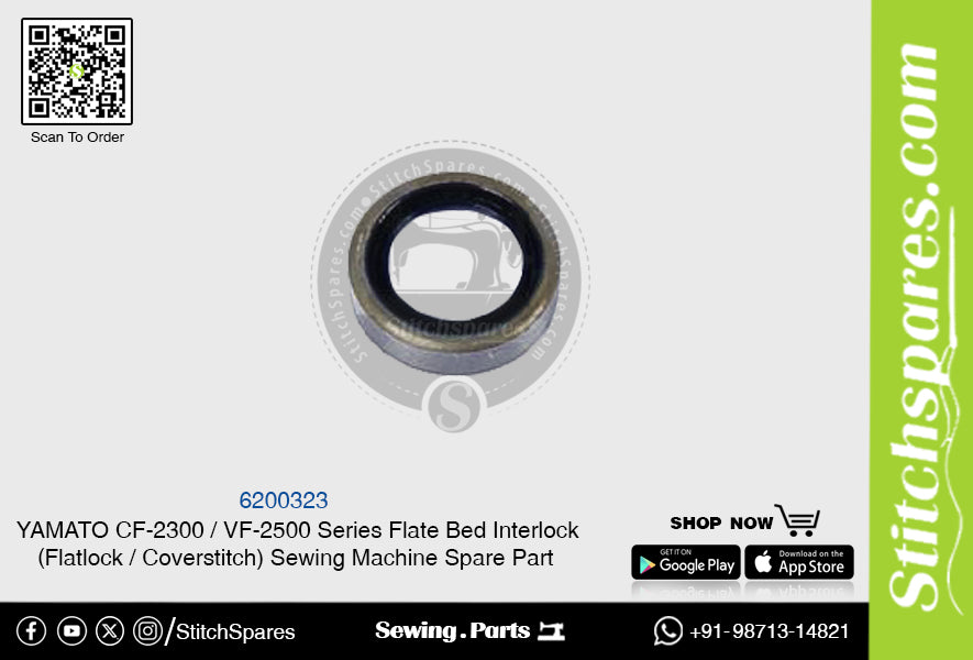 6200323 YAMATO CF-2300  VF-2500 Series Flat Bed Interlock (Flatlock  Coverstitch ) Sewing Machine Spare Part