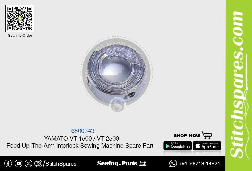 6500343 YAMATO VT-1500  VT-2500 Feed-Up-The-Arm Interlock Sewing Machine Spare Part
