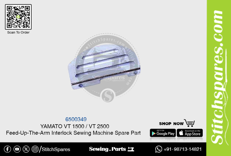 6500349 YAMATO VT-1500  VT-2500 Feed-Up-The-Arm Interlock Sewing Machine Spare Part