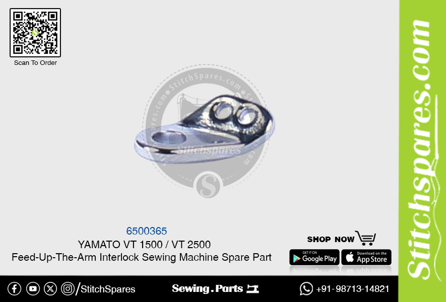 6500365 YAMATO VT-1500  VT-2500 Feed-Up-The-Arm Interlock Sewing Machine Spare Part