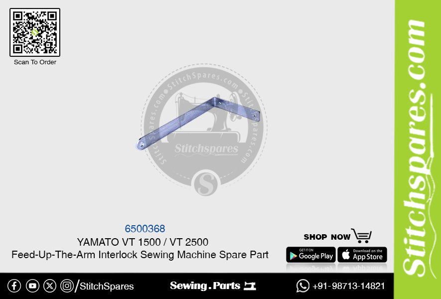 6500368 YAMATO VT-1500  VT-2500 Feed-Up-The-Arm Interlock Sewing Machine Spare Part