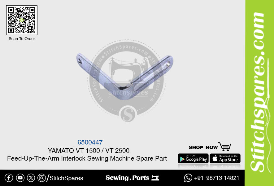 6500447 YAMATO VT-1500  VT-2500 Feed-Up-The-Arm Interlock Sewing Machine Spare Part