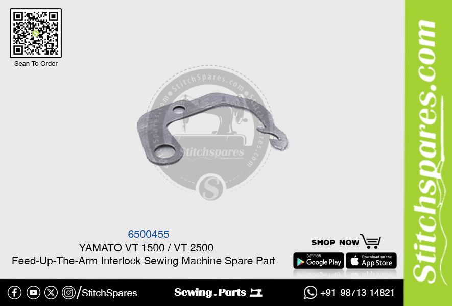 6500455 YAMATO VT-1500  VT-2500 Feed-Up-The-Arm Interlock Sewing Machine Spare Part