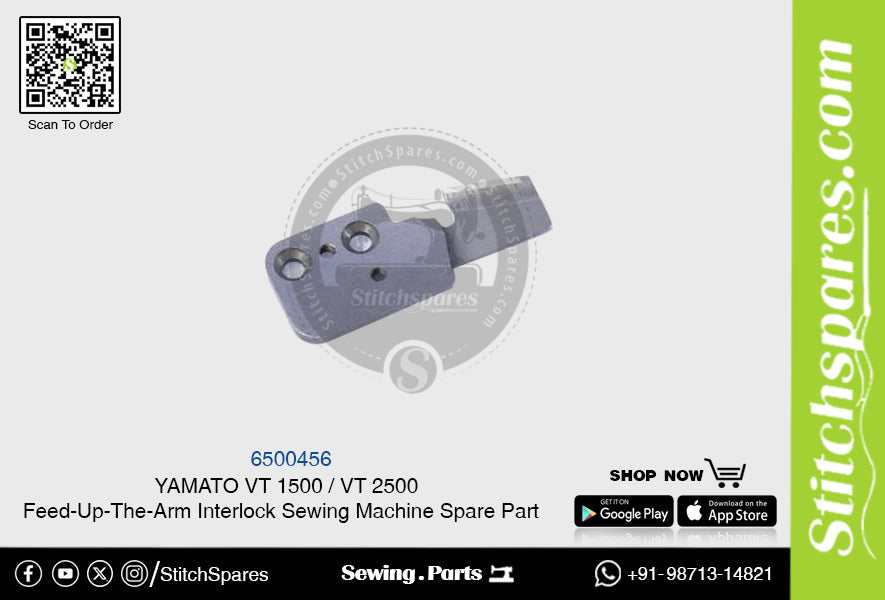 6500456 YAMATO VT-1500  VT-2500 Feed-Up-The-Arm Interlock Sewing Machine Spare Part