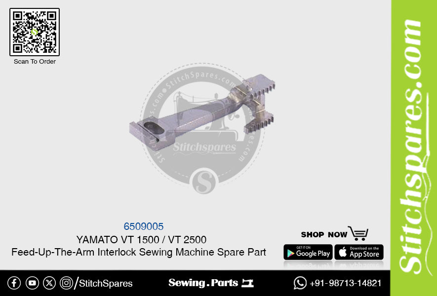 6509005 YAMATO VT-1500  VT-2500 Feed-Up-The-Arm Interlock Sewing Machine Spare Part