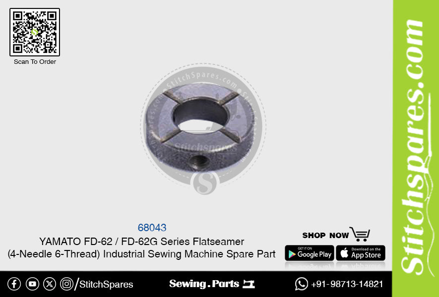 68043 YAMATO FD-62  FD-62G Series Flatseamer ( 4-Needle 6-Thread ) Industrial Sewing Machine Spare Part