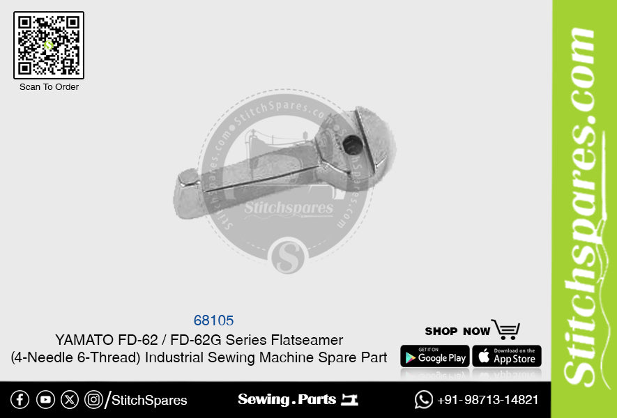 68105 YAMATO FD-62  FD-62G Series Flatseamer ( 4-Needle 6-Thread ) Industrial Sewing Machine Spare Part