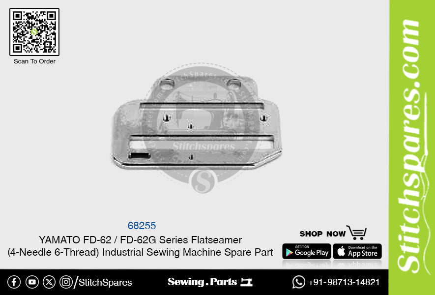 68255 YAMATO FD-62  FD-62G Series Flatseamer ( 4-Needle 6-Thread ) Industrial Sewing Machine Spare Part