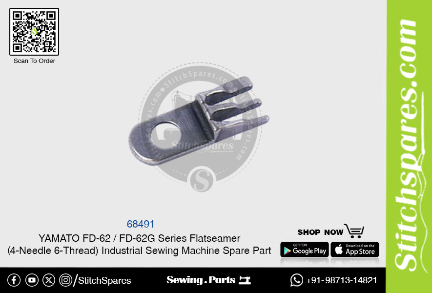 68491 YAMATO FD-62  FD-62G Series Flatseamer ( 4-Needle 6-Thread ) Industrial Sewing Machine Spare Part
