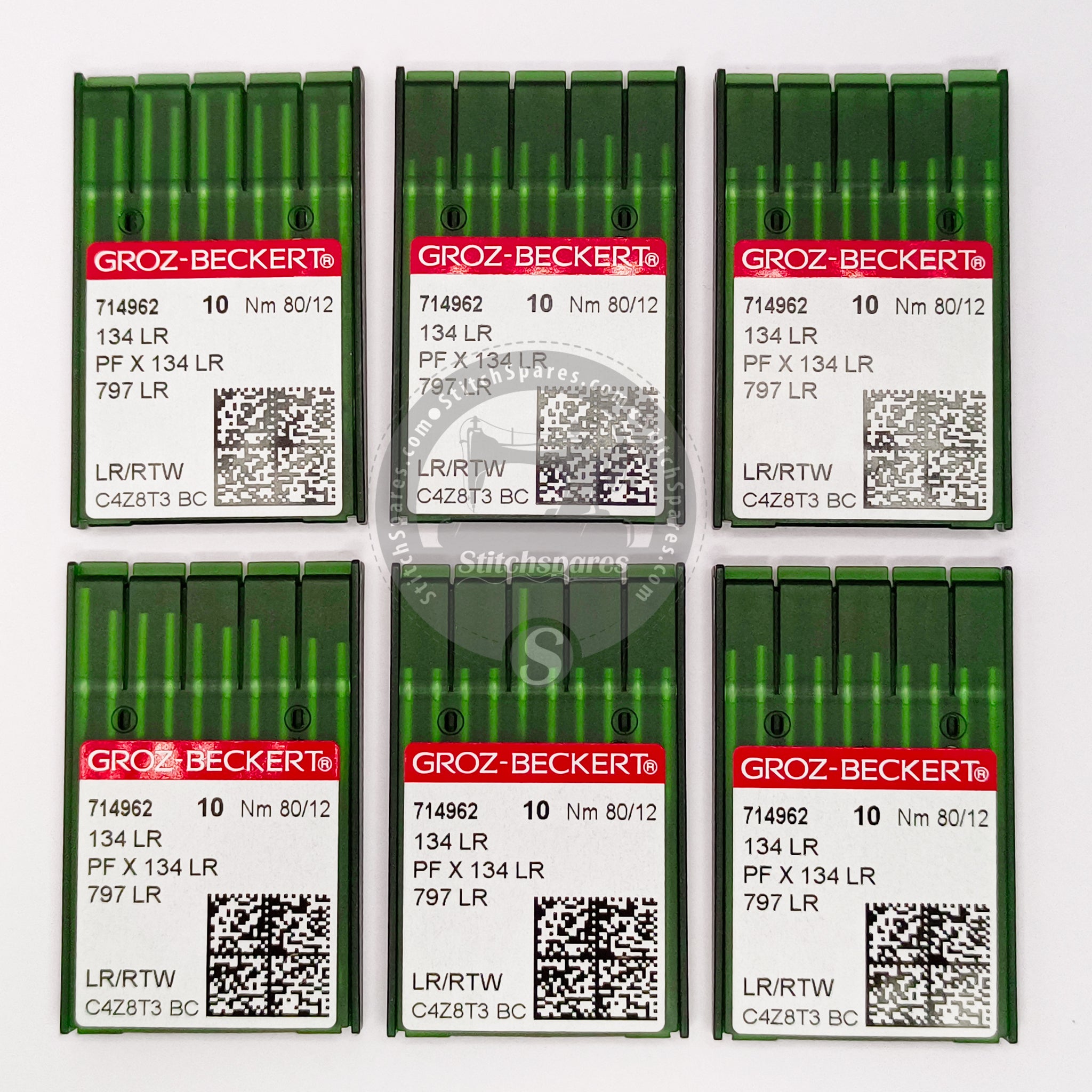 #714962 134 LR PF X 134 LR Nm 80/12 LR/RTW Groz Beckert Sewing Machine Needle