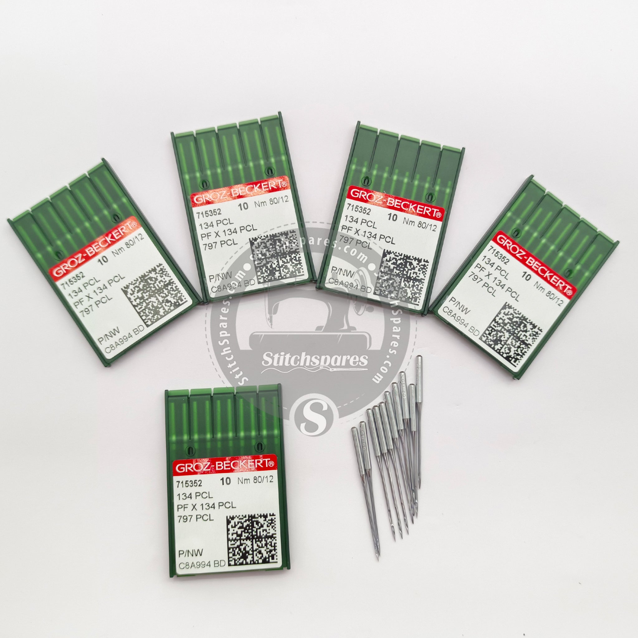 #715352 PFX134 PCL / 797 PCL Nm 80/12 P/NW (100Pcs Packing Unit) Groz Beckert Sewing Machine Needle