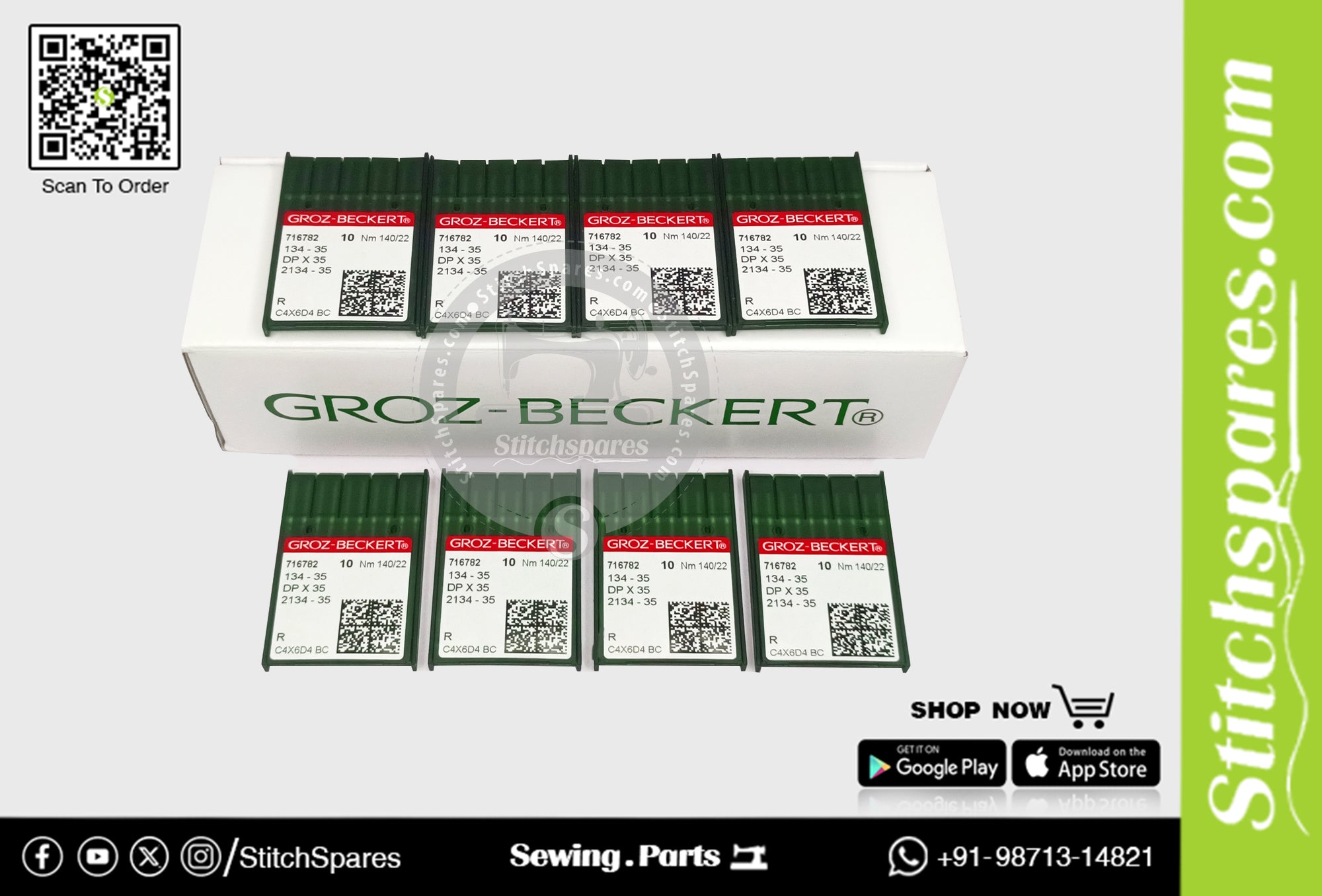 #716782 134-35 / DPX35 Nm 140/22 R Groz Beckert Sewing Machine Needle