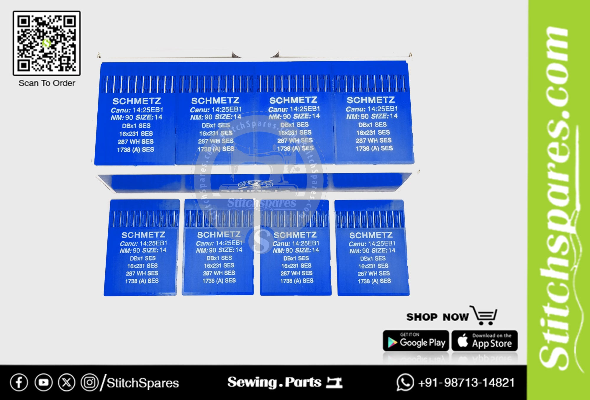 #717094 DBX1 Nm 90/14 FFG/SES Schmetz Sewing Machine Needle