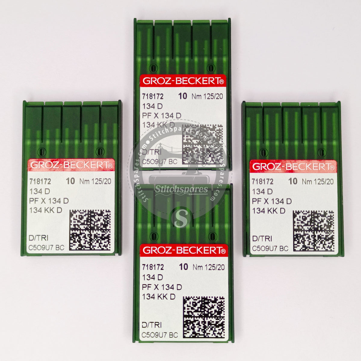 718172 134D / PFX134D Nm 125/20 D/TRI (Pack of 100 Needles) Groz