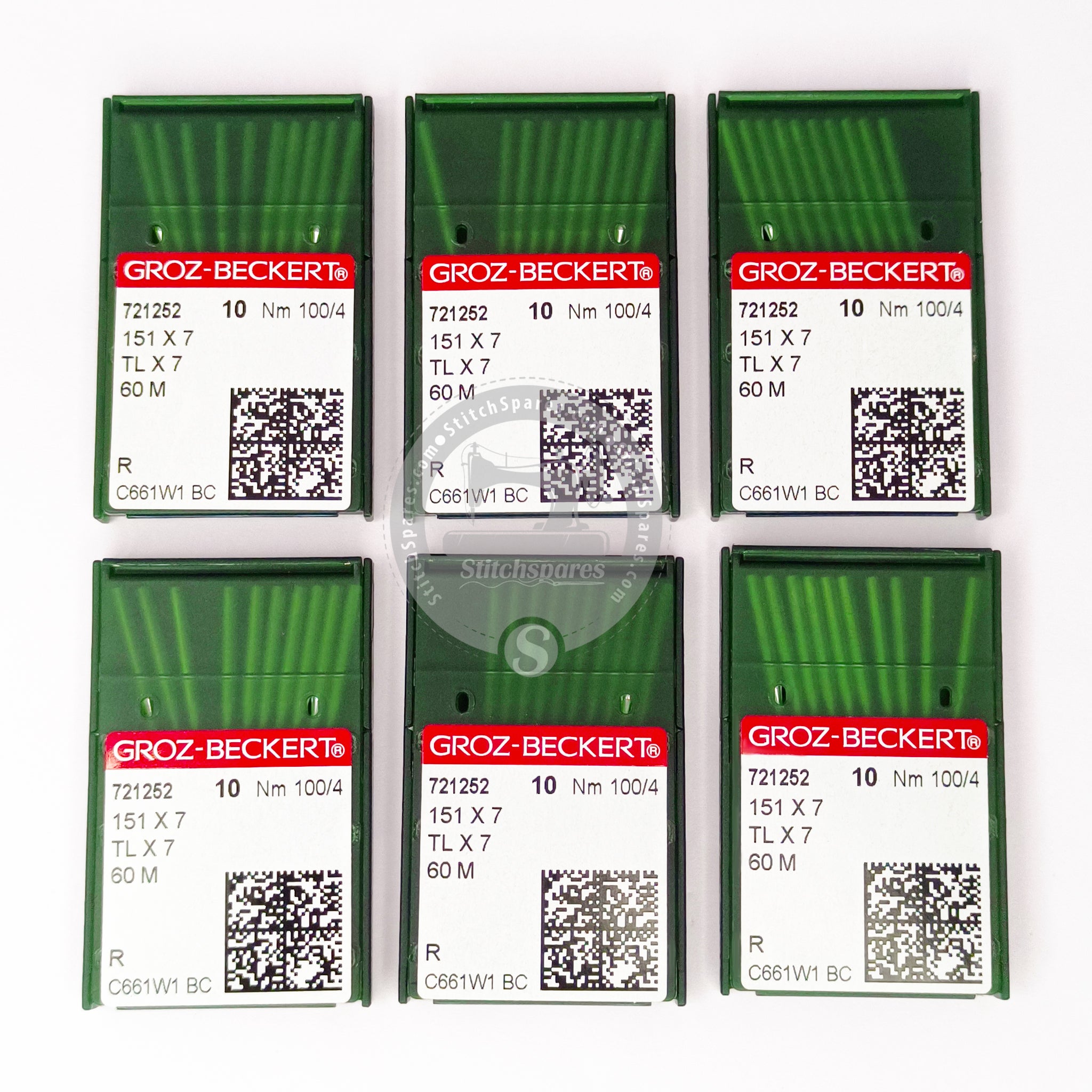 #721252 151X7 / TLX7 Nm 100/4 R (100 PCS) Groz Beckert Sewing Machine Needle