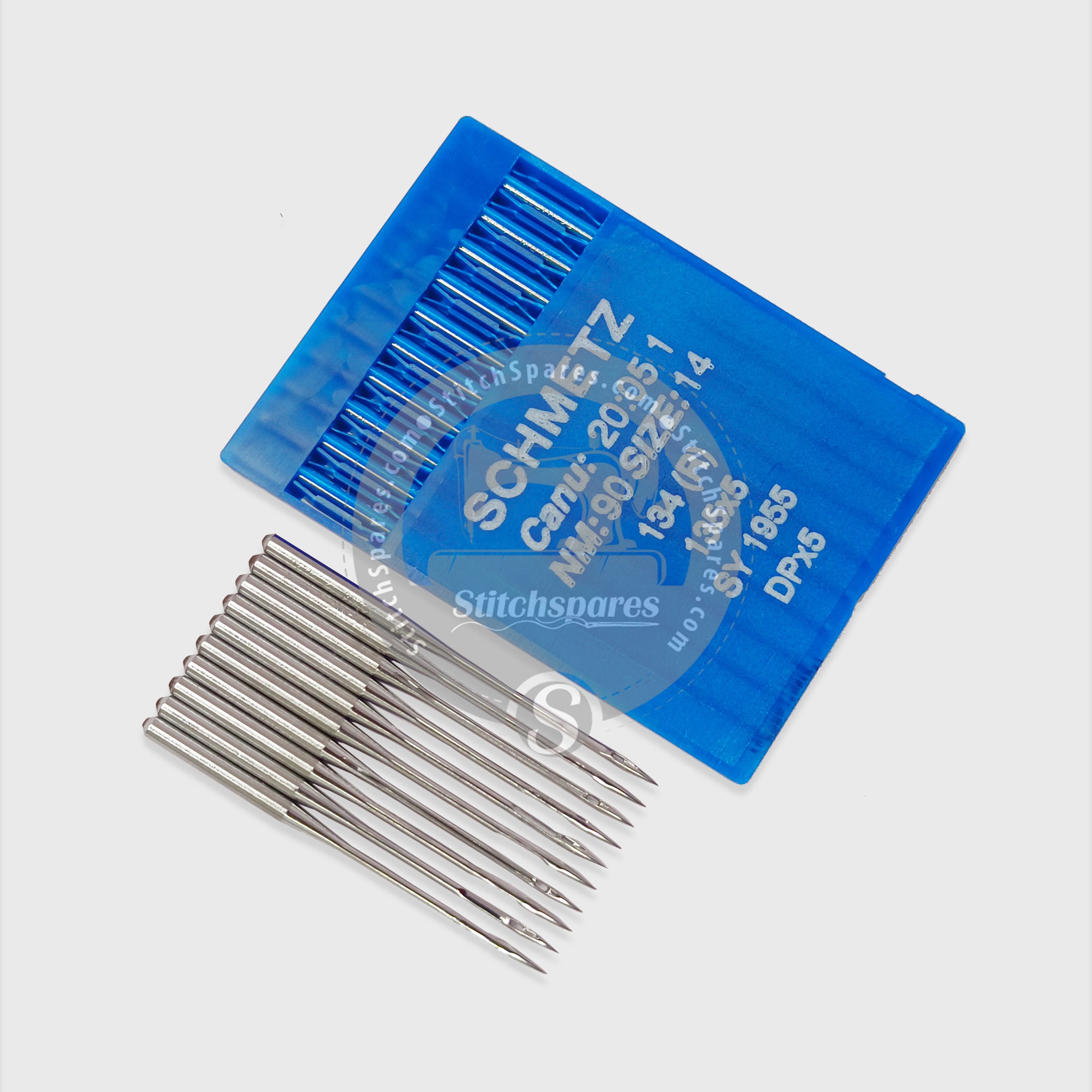 #726124 SY 1955 / DPX5 Nm 90/14 R (Pack of 100 Needles) Schmetz Sewing Machine Needles