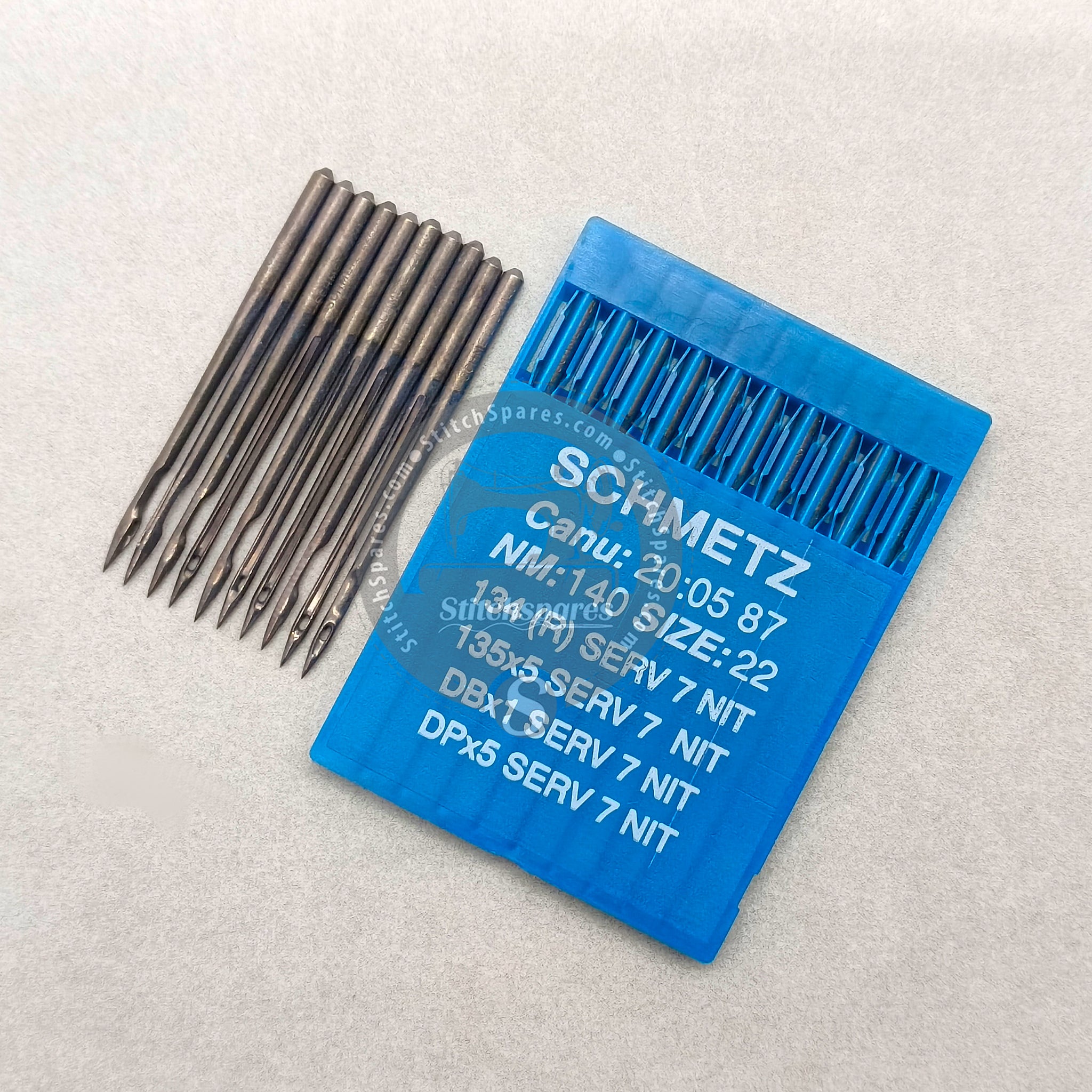 #727424 DBX1 SERV 7 NIT / DPX5 SERV 7 NIT Nm 140/22 R ( 100 PCS ) SCHMETZ Sewing Machine Needle
