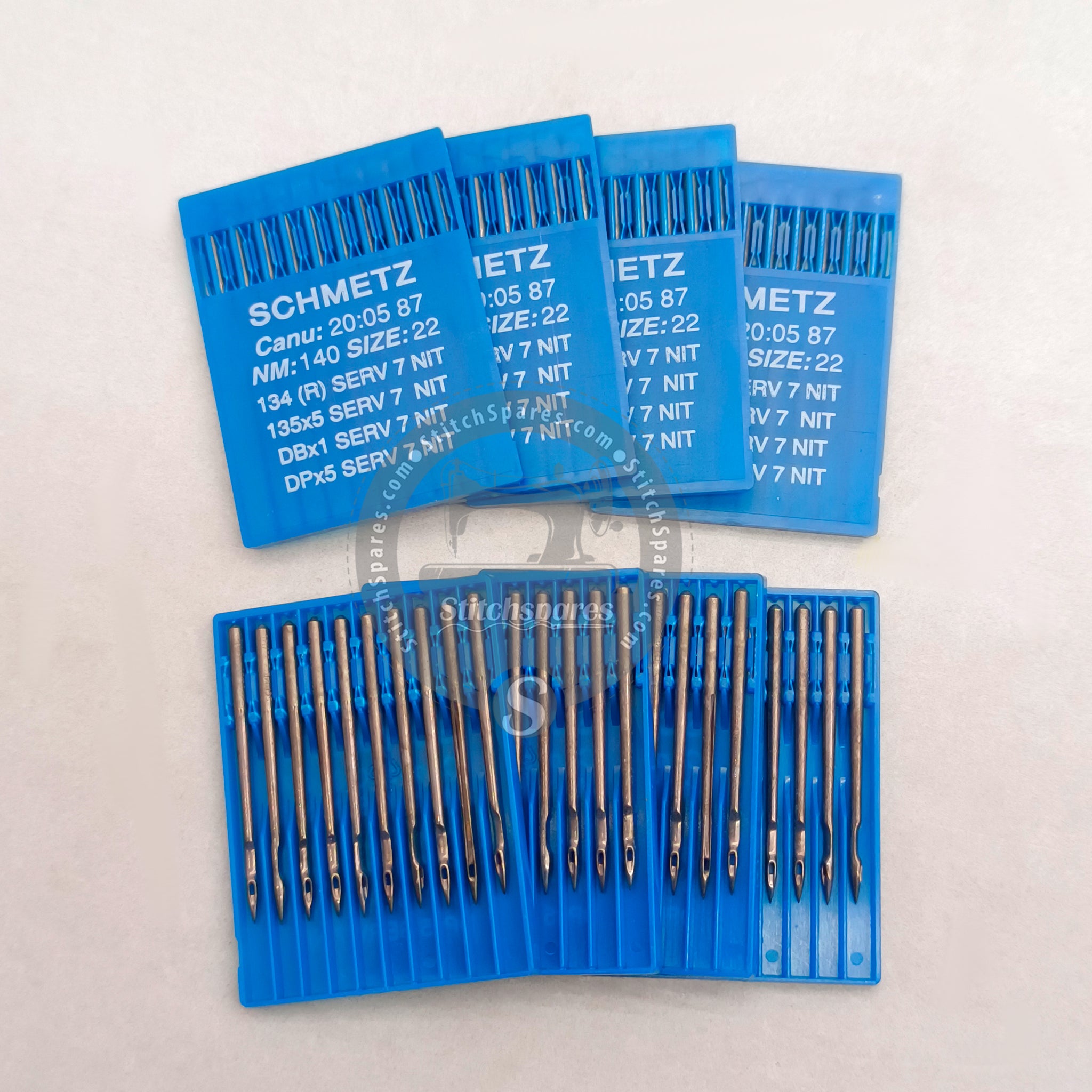 #727424 DBX1 SERV 7 NIT / DPX5 SERV 7 NIT Nm 140/22 R ( 100 PCS ) SCHMETZ Sewing Machine Needle