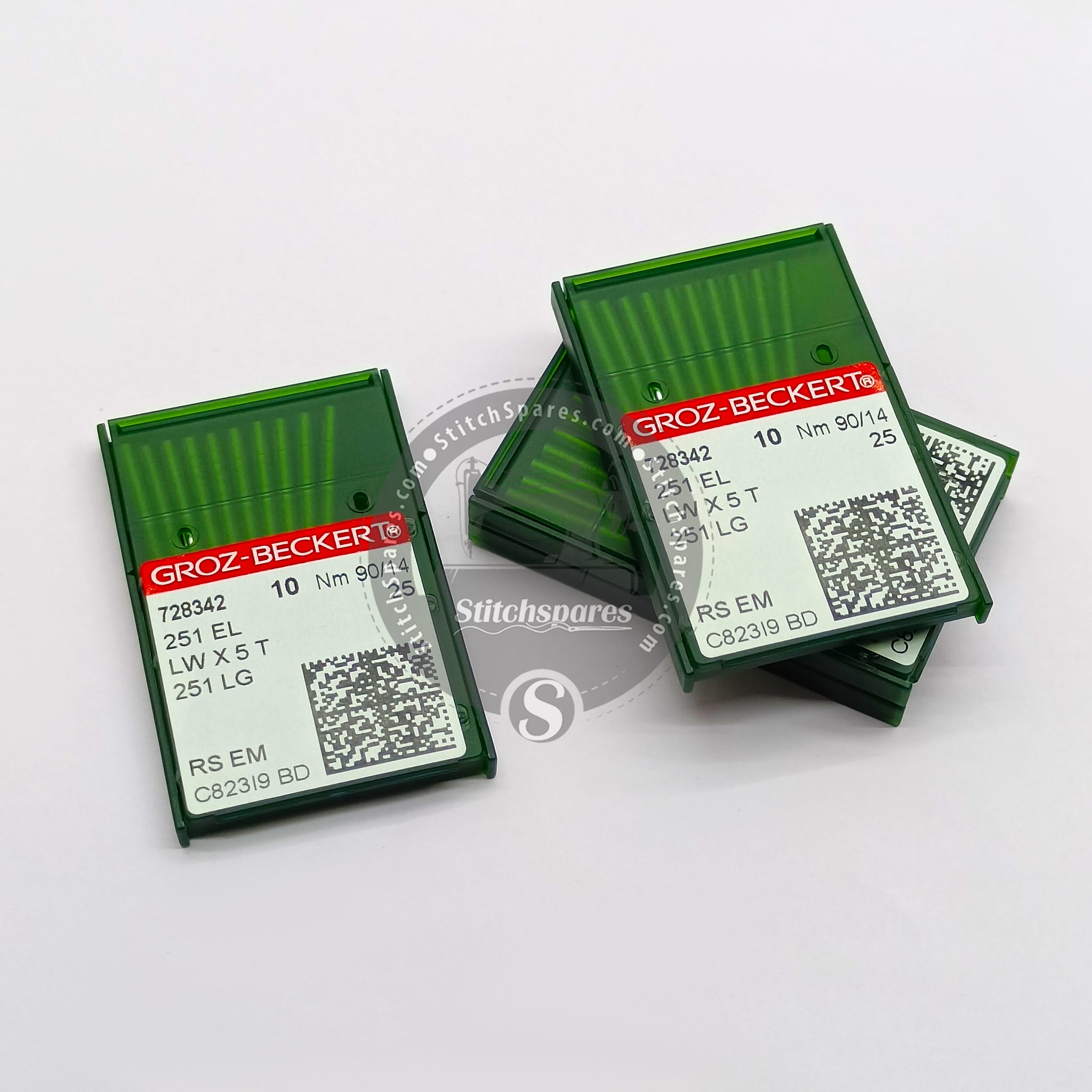 #728342 251 EL / LWX5T Nm 90/14 RS EM (Packing Unit 100Pcs) Groz Beckert Sewing Machine Needle