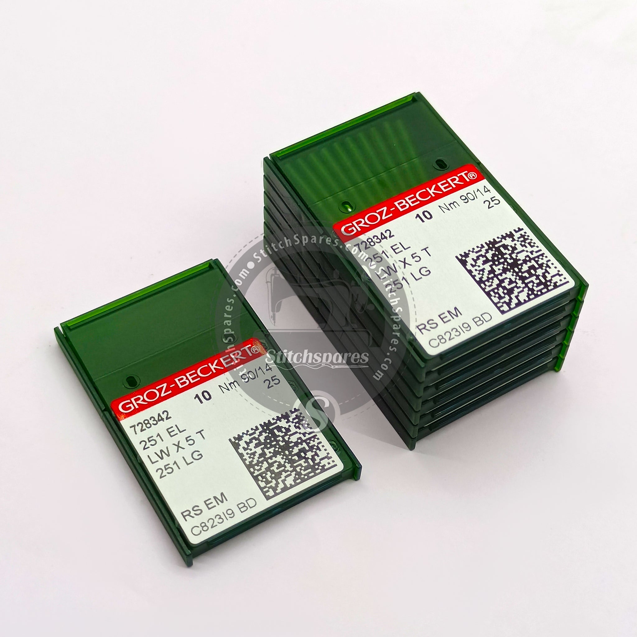 #728342 251 EL / LWX5T Nm 90/14 RS EM (Packing Unit 100Pcs) Groz Beckert Sewing Machine Needle