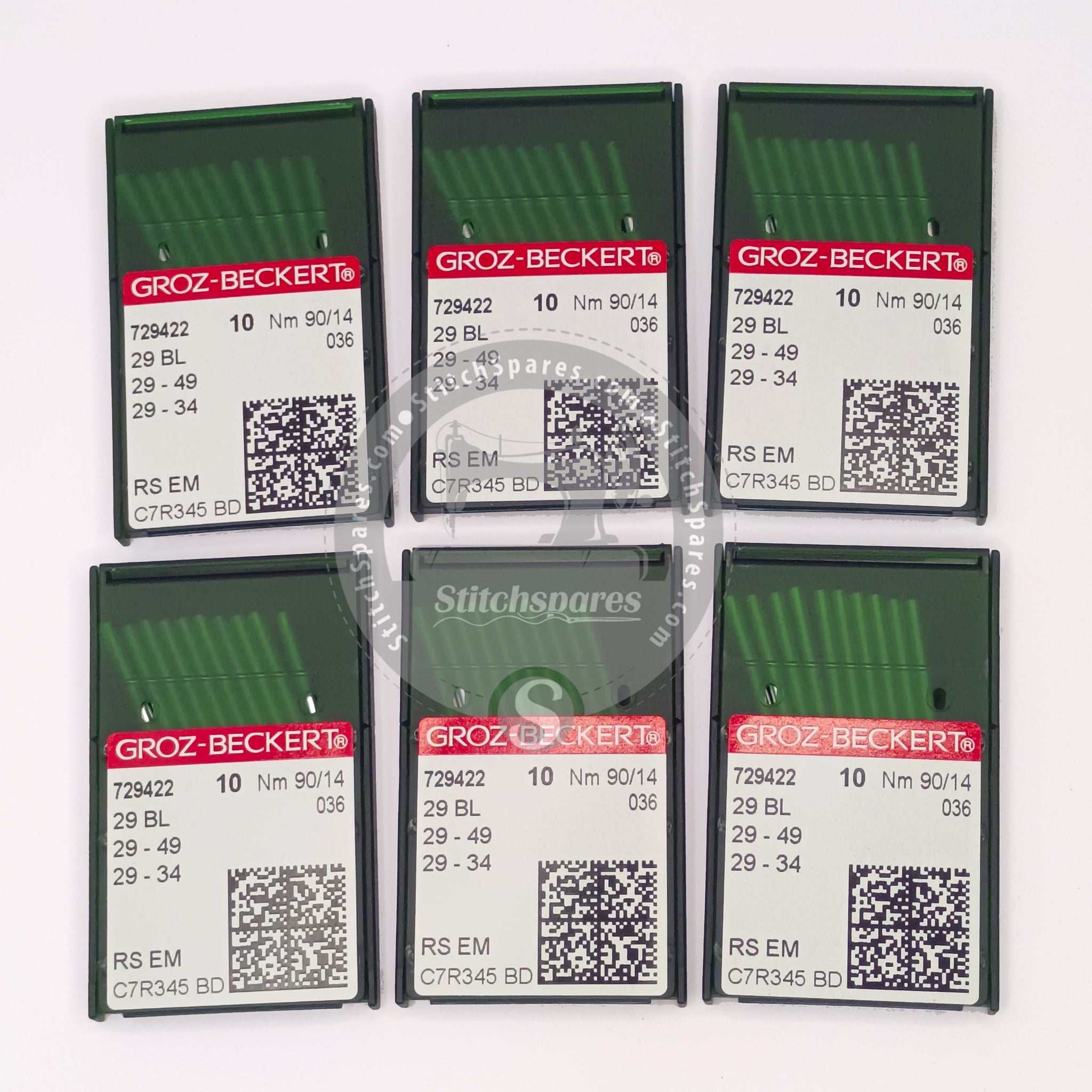 #729422 29BL /29-49 Nm 90/14 RS EM Groz Beckert Sewing Machine Needle