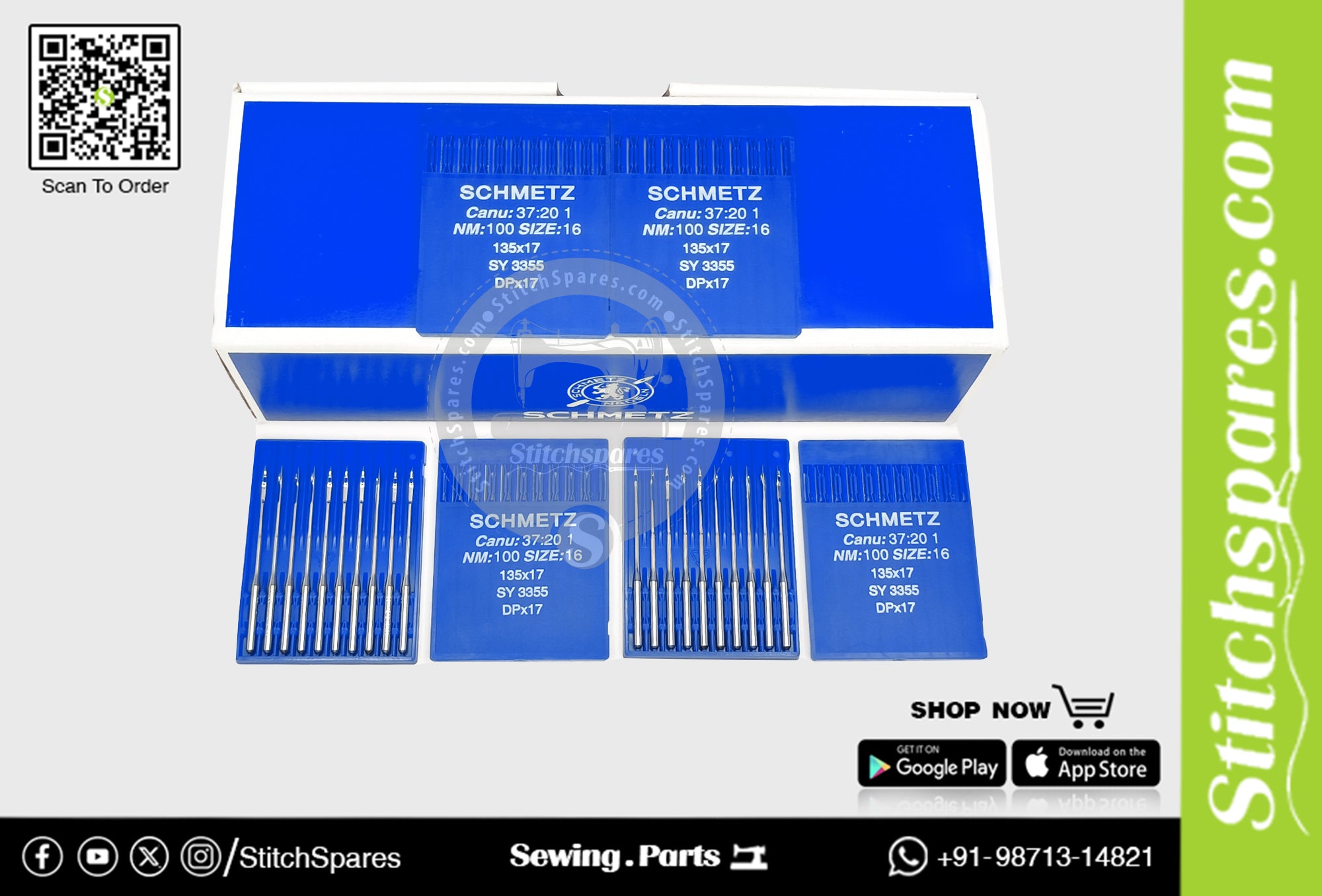 #757344 DPX17 / SY 3355 Nm 100/16 Schmetz Sewing Machine Needles