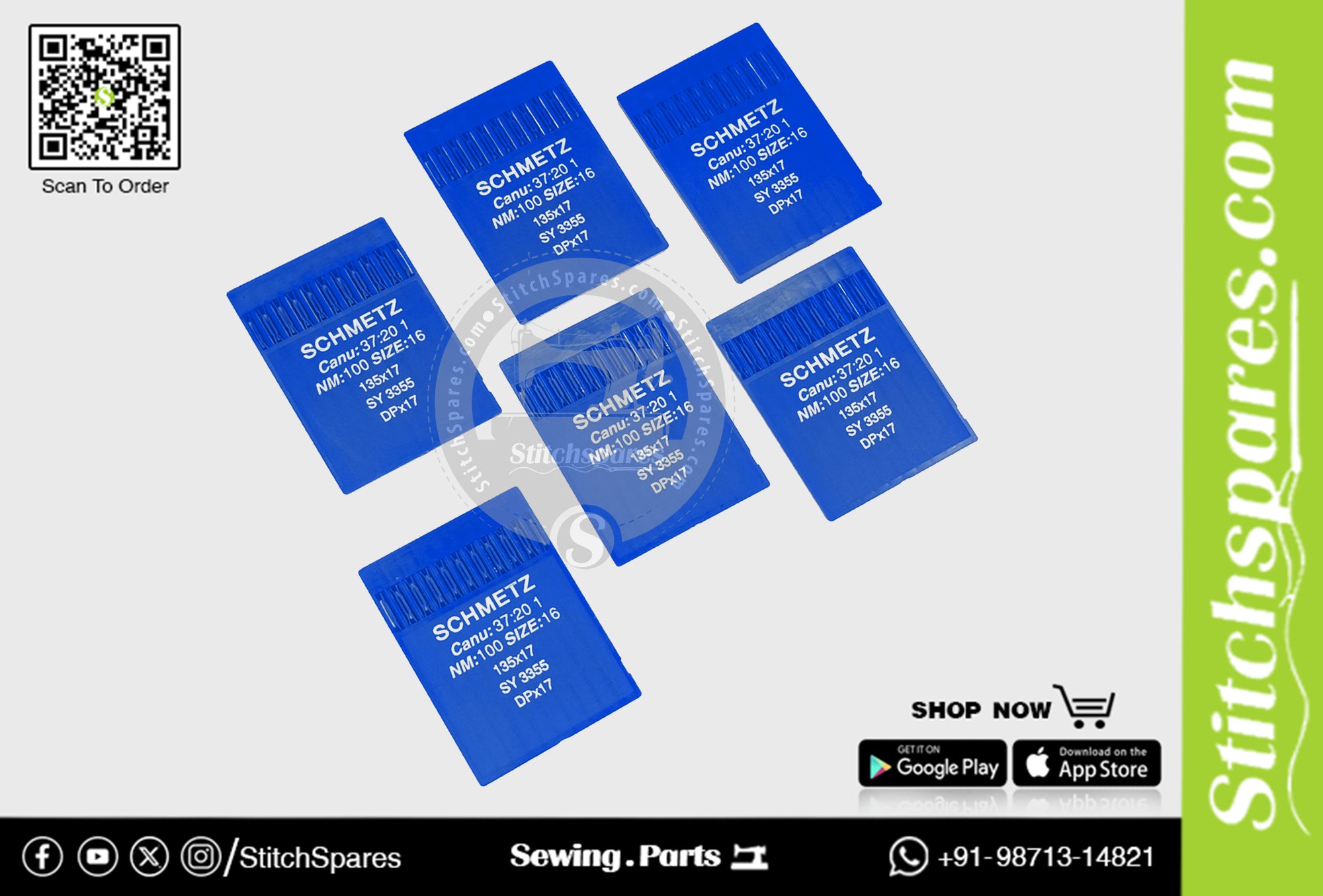 #757344 DPX17 / SY 3355 Nm 100/16 Schmetz Sewing Machine Needles