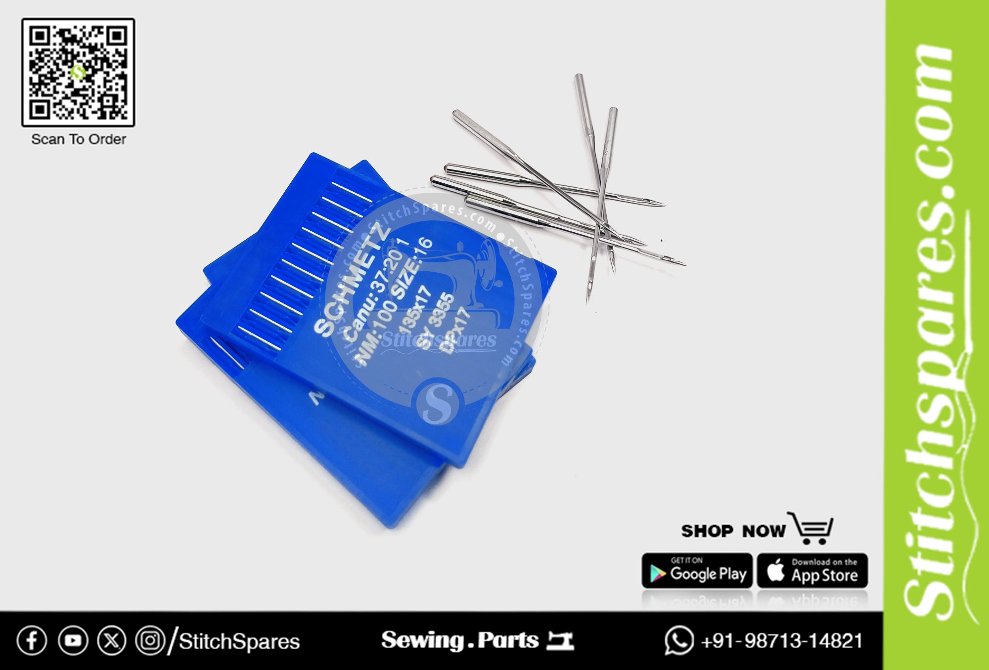 #757344 DPX17 / SY 3355 Nm 100/16 Schmetz Sewing Machine Needles
