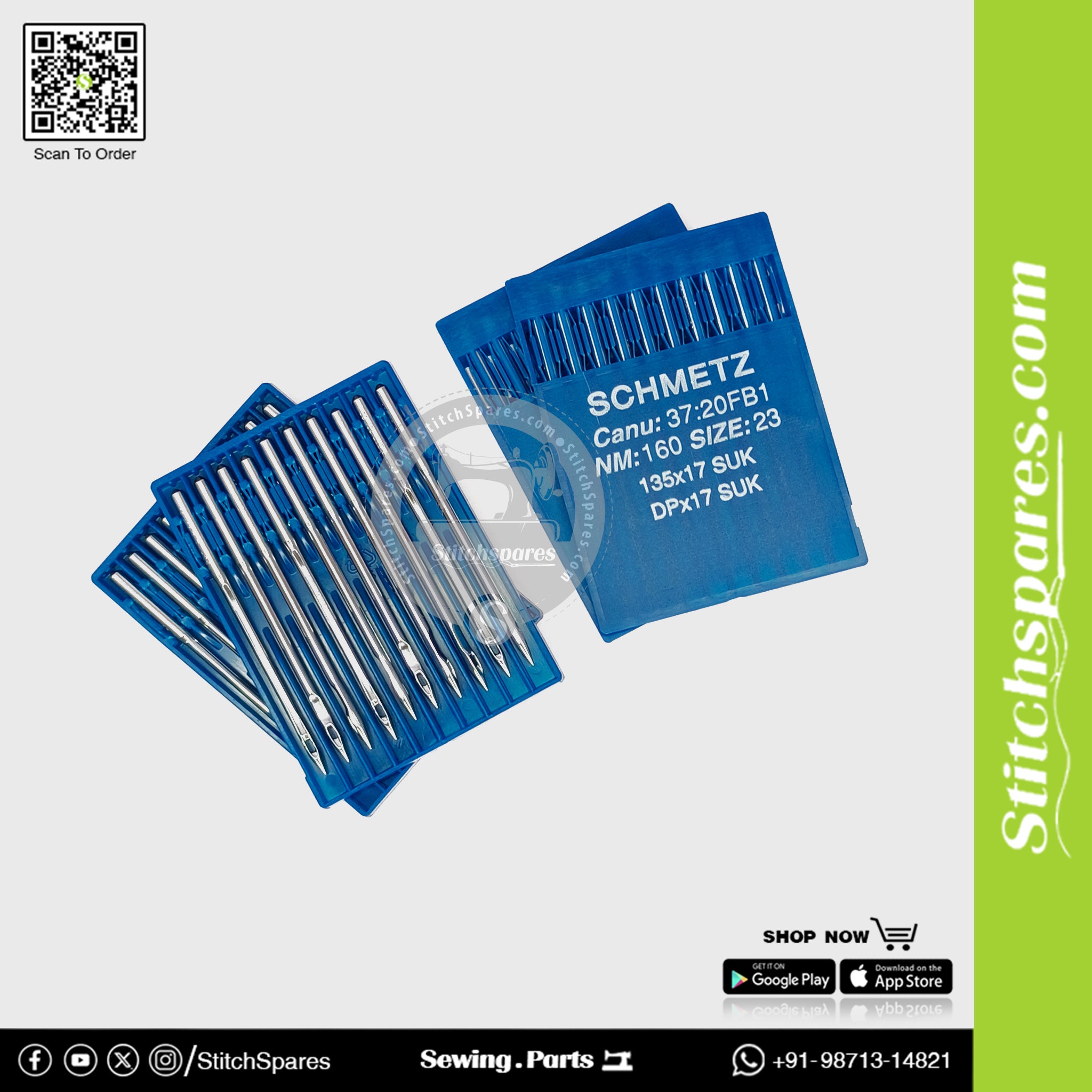 #759684 DPX17 Nm 160/23 Suk (100PCS) Schmetz Sewing Needle
