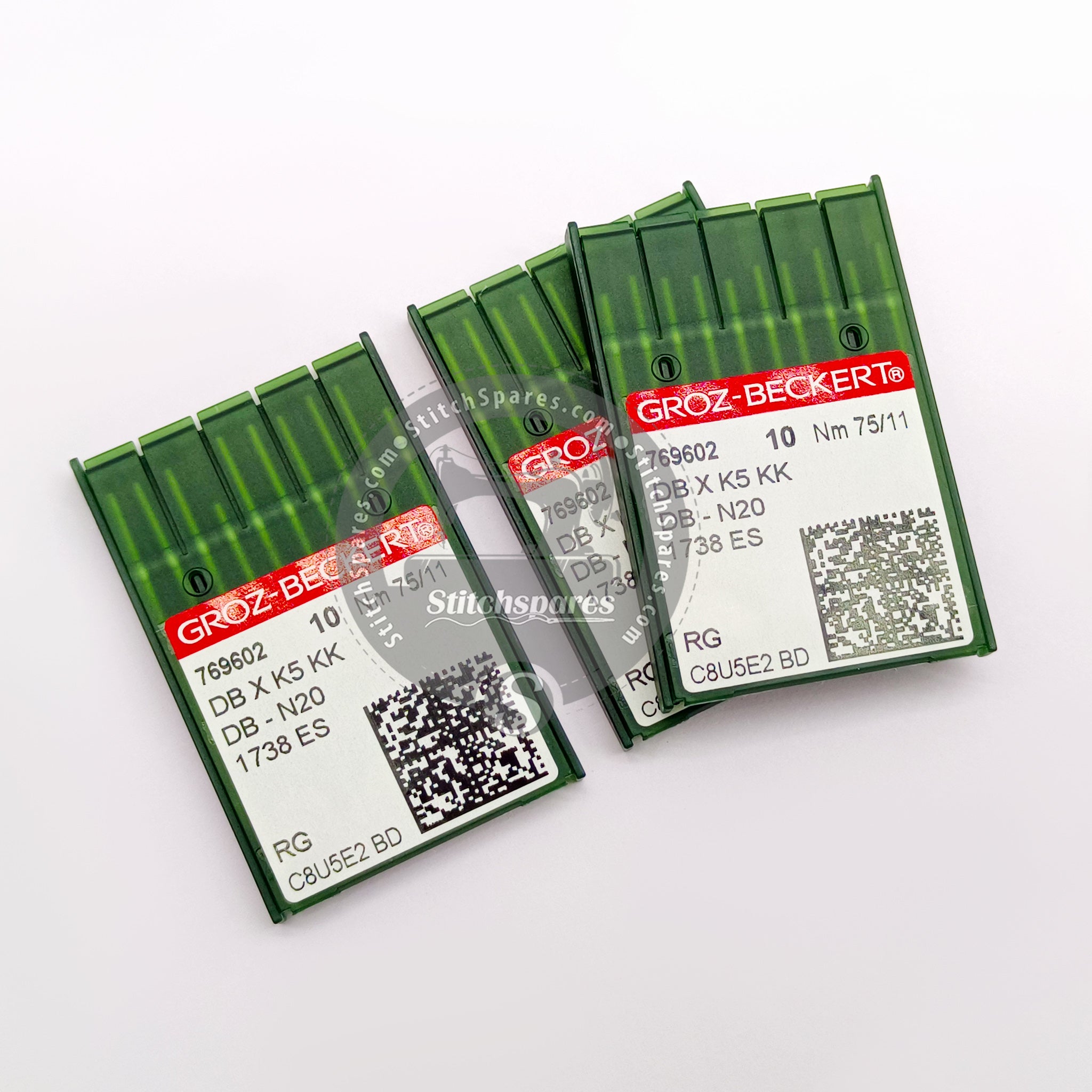 #769602 DBXK5 KK / DB-N20 Nm 75/11 RG (Packing Unit 100Pcs) Groz Beckert Sewing Machine Needle