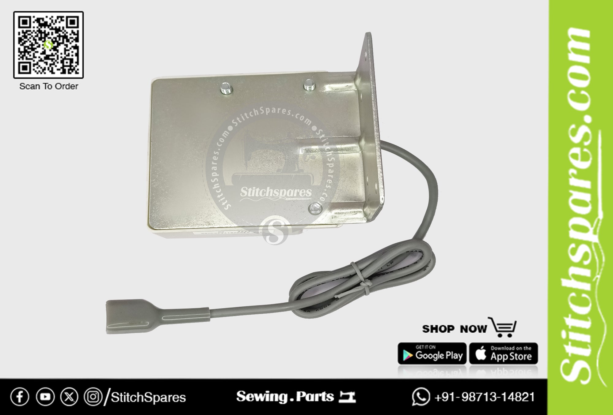 808993 Speed Control Panel / Pedal Accelerator Jack Jk-A2-CQ / A3-CQ / 781D-Q / 781E-Q Sewing Machine Spare Part