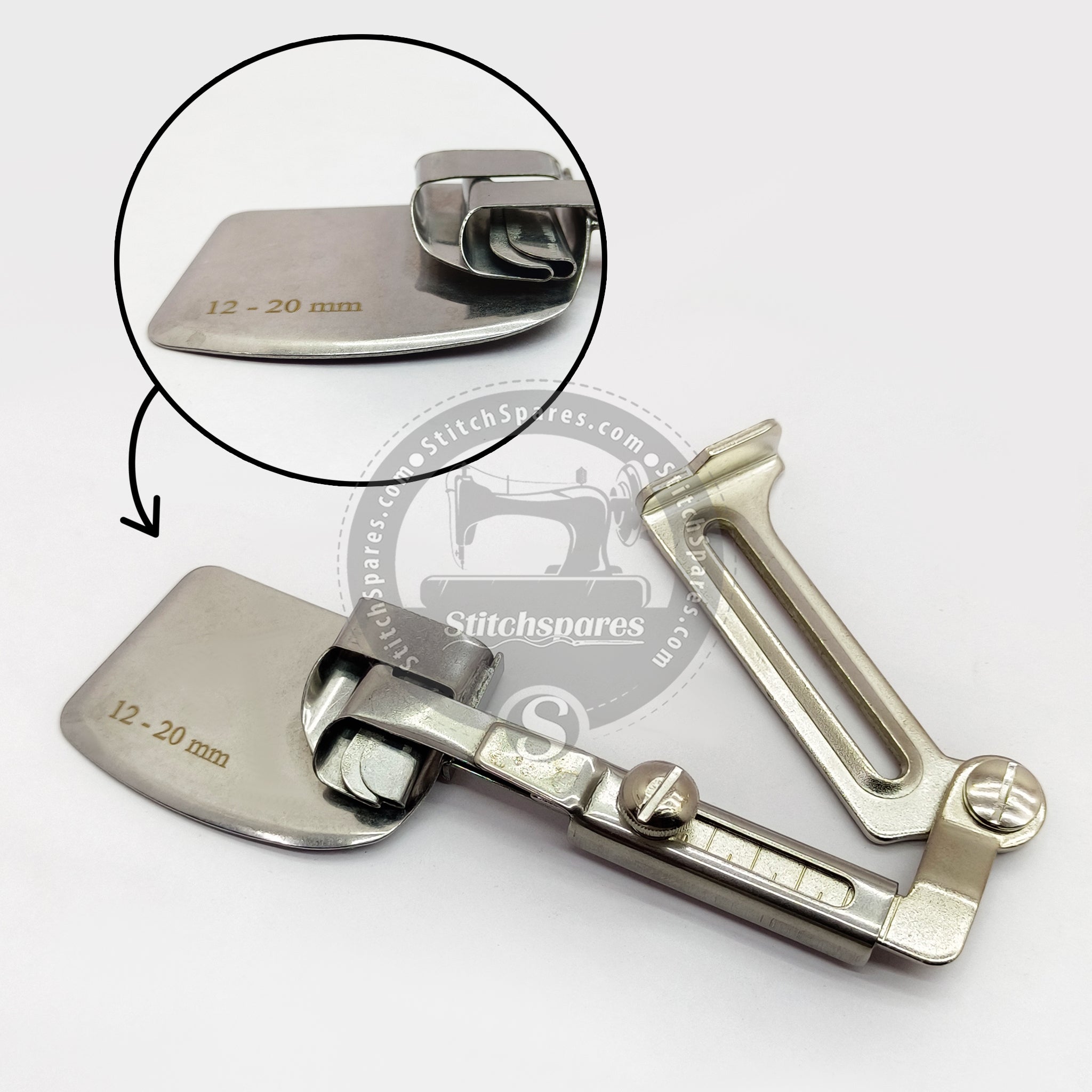 Adjustable Double Hemming Folder 1/2''- 3/4