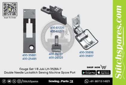 Gauge Set 1/8 Juki LH-3528A-7 Double Needle Lockstitch Sewing Machine Spare Part