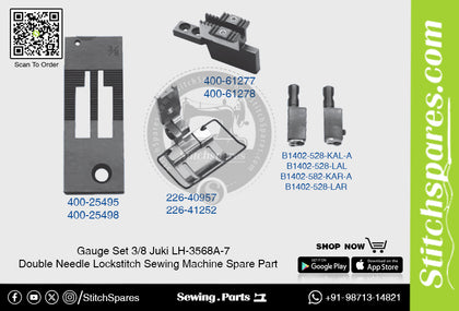 Gauge Set 3/8 Juki LH-3568A-7 Double Needle Lockstitch Sewing Machine Spare Part