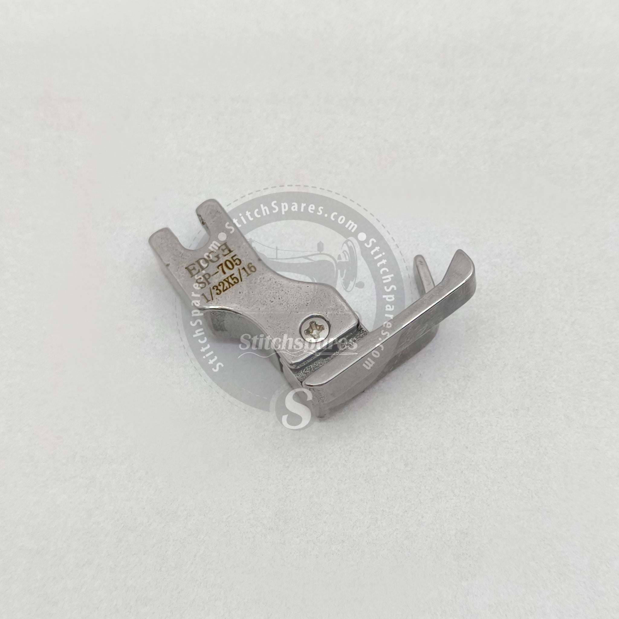P705 1/32X 5/16 Left Compensated Pressure Foot (For Folder) Single Needle Lock-Stitch Machine